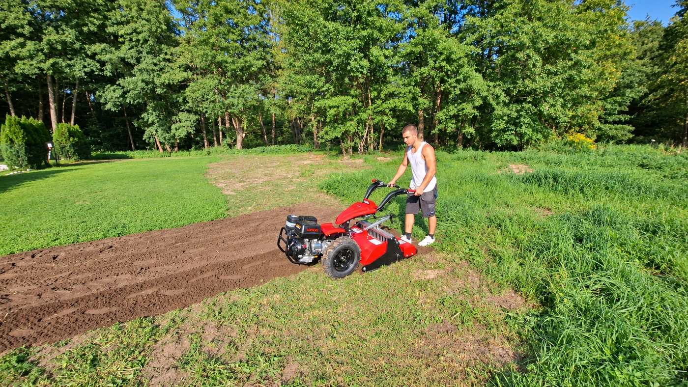 Glebogryzarka separacyjna przygotowuje ziemię pod nowy trawnik